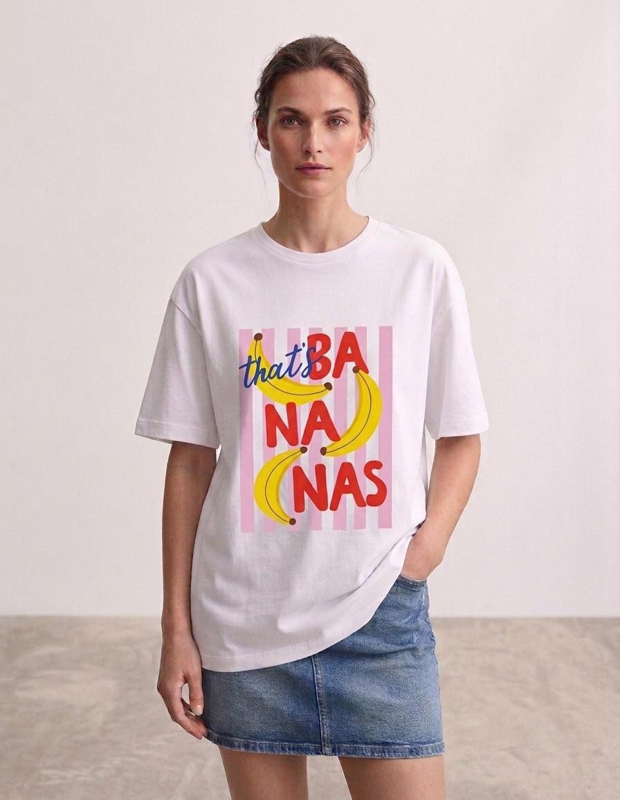11048 BANANA BASKI TSHİRT